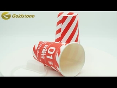 فنجان کاغذی گرد برای چای شیر ضد نشت و سازگار با محیط زیست