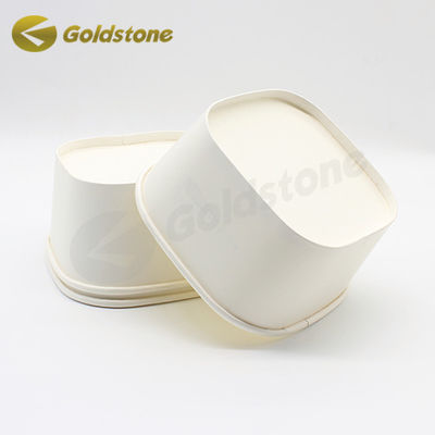 FDA Square Eco Friendly Takeaway ظرف های غذایی سفارشی سازی بسته بندی مواد غذایی فنجان کاغذی مربع