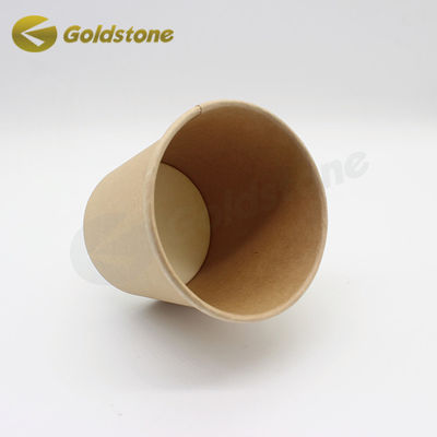 فنجان های کاغذی ماست پوشانده شده با رنگ PE دور برای استفاده یکبار ODM دیوار تک برای عایق ماست