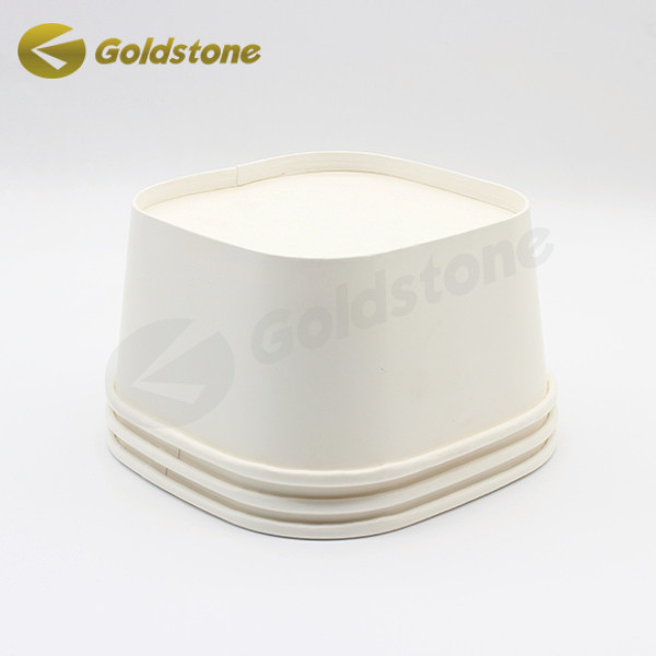 3.5in اندازه سفارشی چاپ شده لیوان های بستنی سازگار با محیط زیست ظرف های کاغذ بستنی دوستانه 0