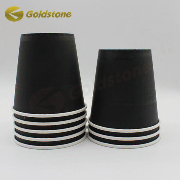 فنجان های قهوه کاغذی سیاه FDA SGS برای افراد شلوغ و علاقه مندان 0